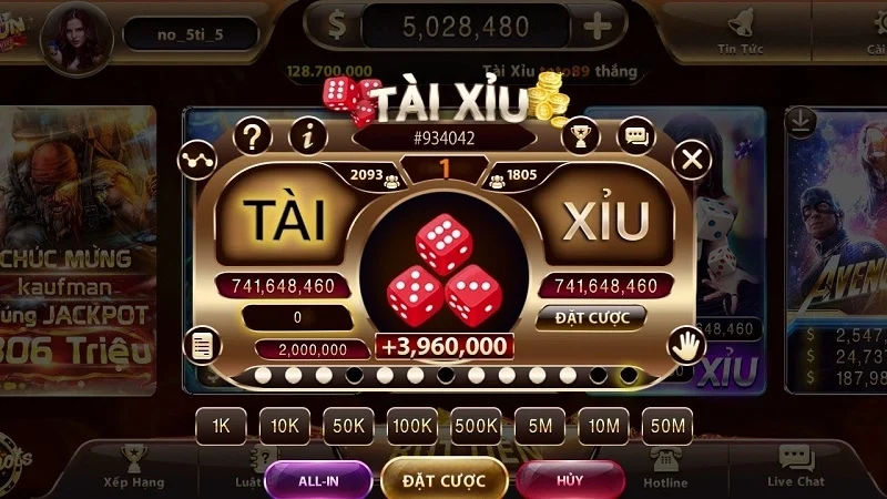 Game Tài Xỉu Online